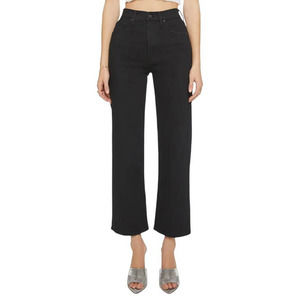 MOTHER The Rambler High Waist Ankle Straight Leg Jeans Size 27 Black